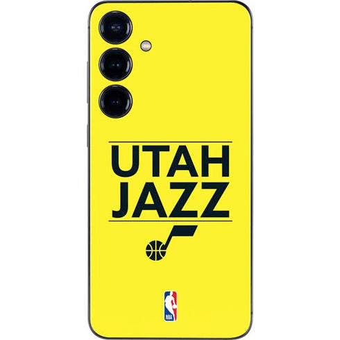NBA Utah Jazz Standard - Yellow Galaxy S25 Skin
